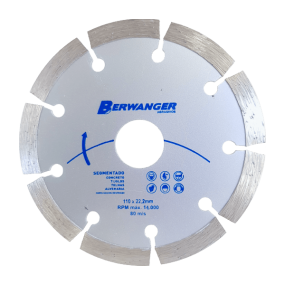 Disco Diamantado Segmentado ECO Berwanger 110 x 22mm 