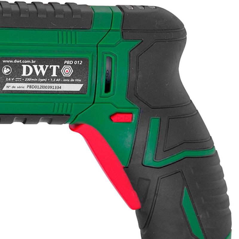 PARAFUSADEIRAS A BATERIA PBD 012 • BATERIA: ÍONS DE LÍTIO 3,6 V DWT