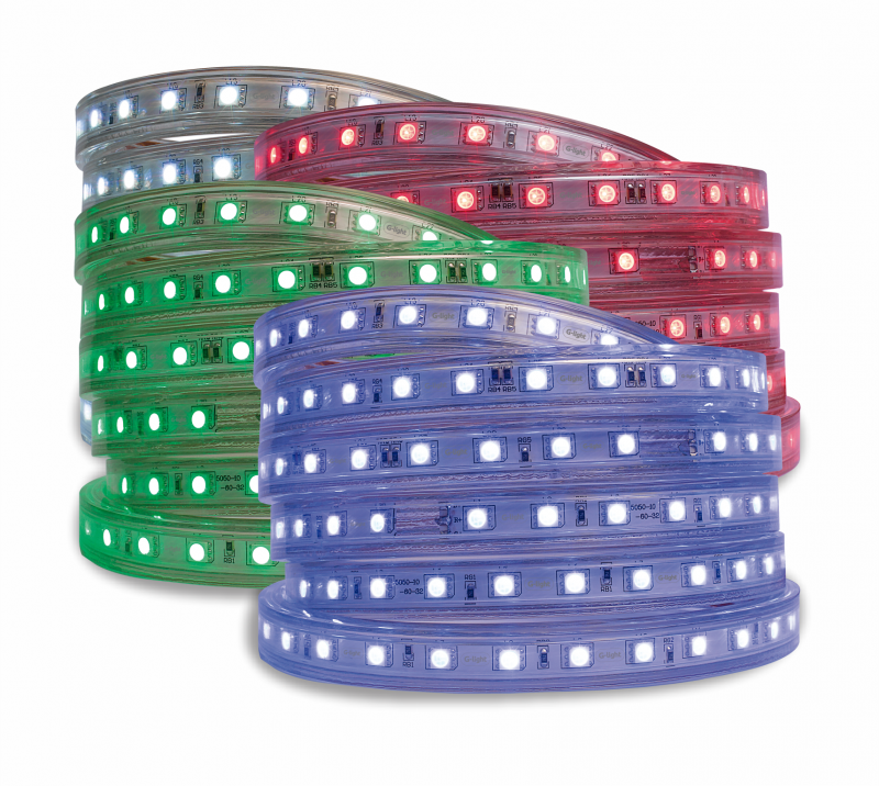 FITA LED 5050 16mm IP66 5m RGB 220V
