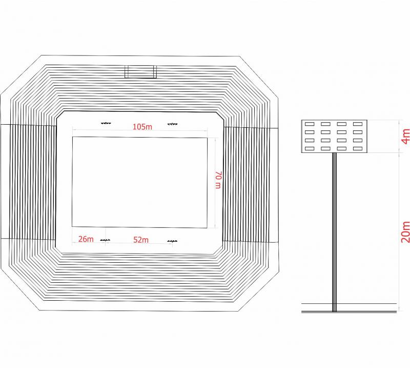 Refletor GT440 Modular LED 8x120W 5700K AUTOVOLT