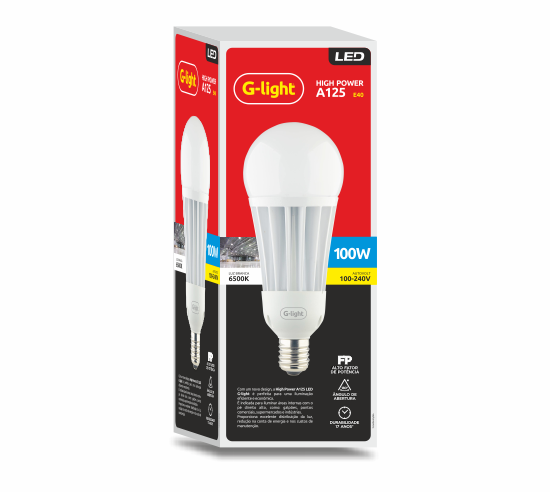 High Power LED A110 LED E27 65W 6500K AUTOVOLT