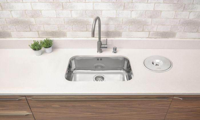 Cuba Tramontina Lavínia 56 BL em aço inox alto brilho 56x34 cm