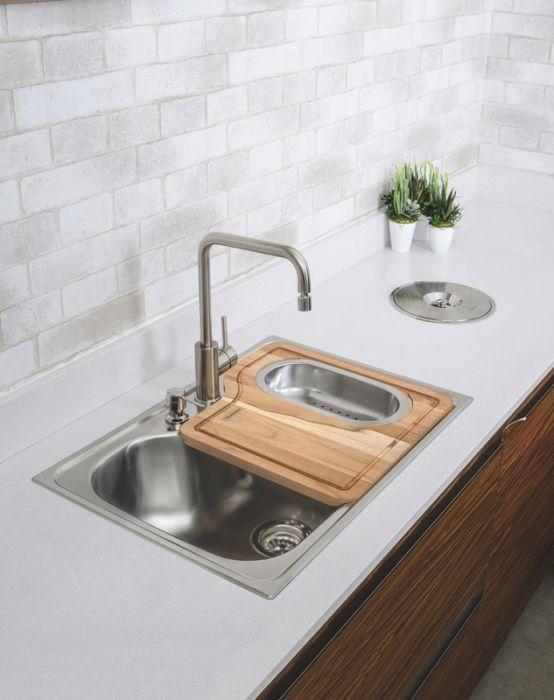 Lixeira de Embutir Tramontina Clean Round em Aço Inox com Balde Plástico 5 L