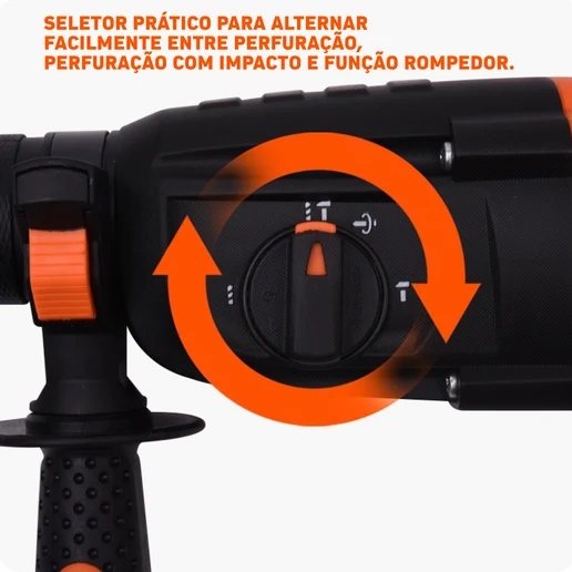 Martelete Rompedor HARDEN SDS Plus 800W 3J com Maleta