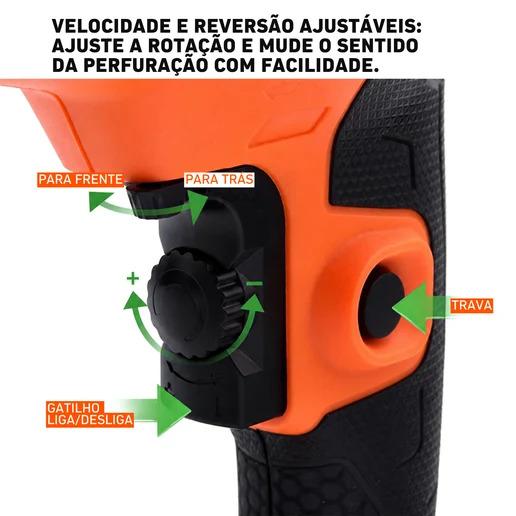 Martelete Furadeira de Impacto HARDEN 13mm, 710W - 220V
