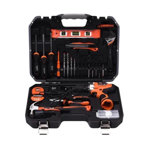 Kit Parafusadeira HARDEN 12V com 36 Peças e Ferramentas