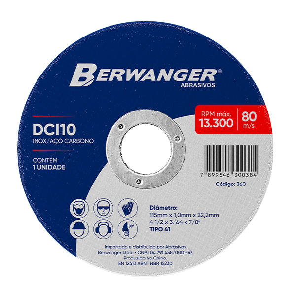 Disco DCI 10 115 x 1,0 x 22,2mm