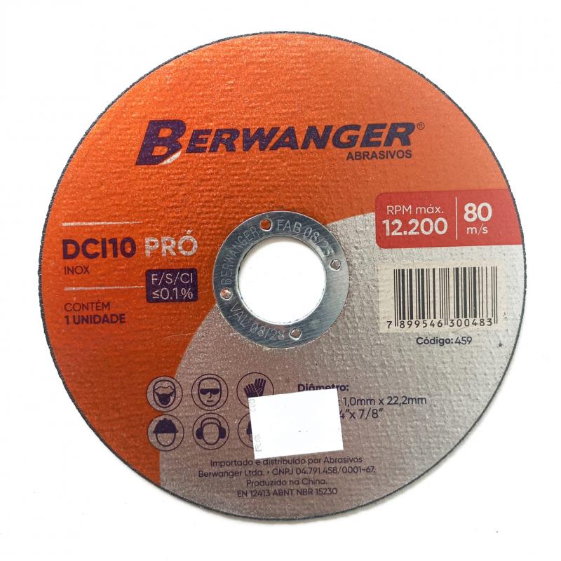 Disco DCI 10 Pro Berwanger 125 X 1,0 X 22,2mm