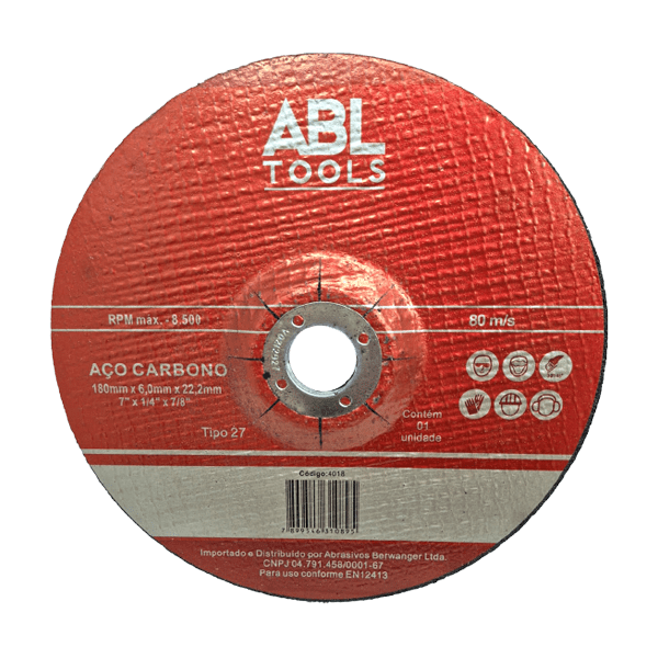 Disco de Desbaste ABL tools 180 x 6,0 x 22,2mm