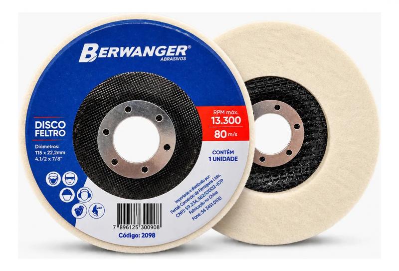 Disco Feltro Berwanger 115 x 22mm