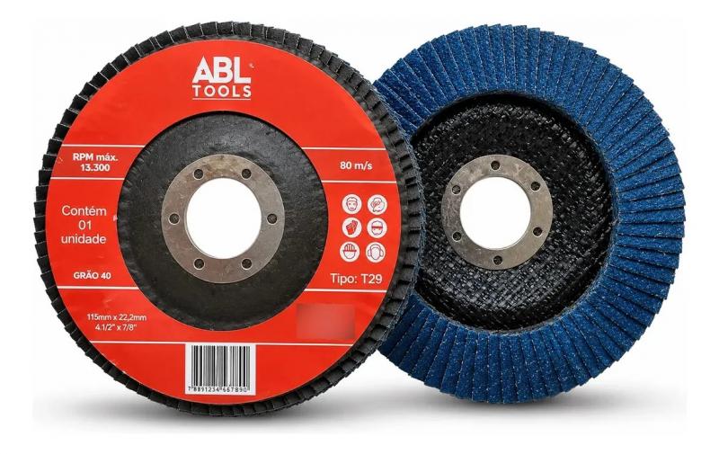 Disco Flap Grão 40 ABL Tools 115 x 22,2mm 