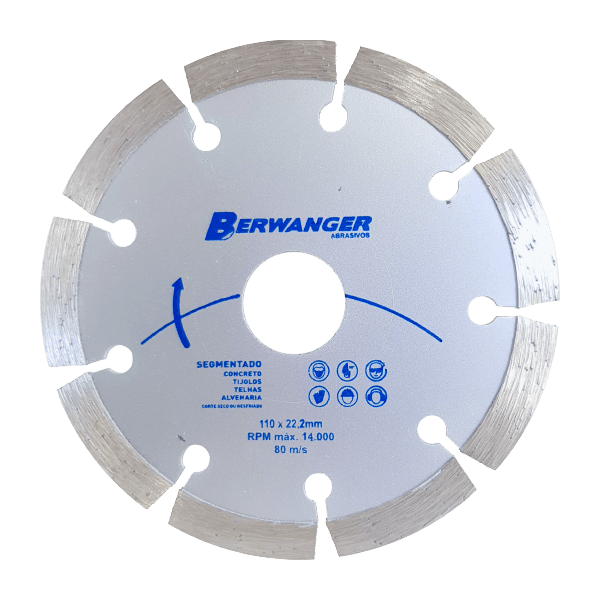 Disco Diamantado Segmentado ECO Berwanger 110 x 22mm 
