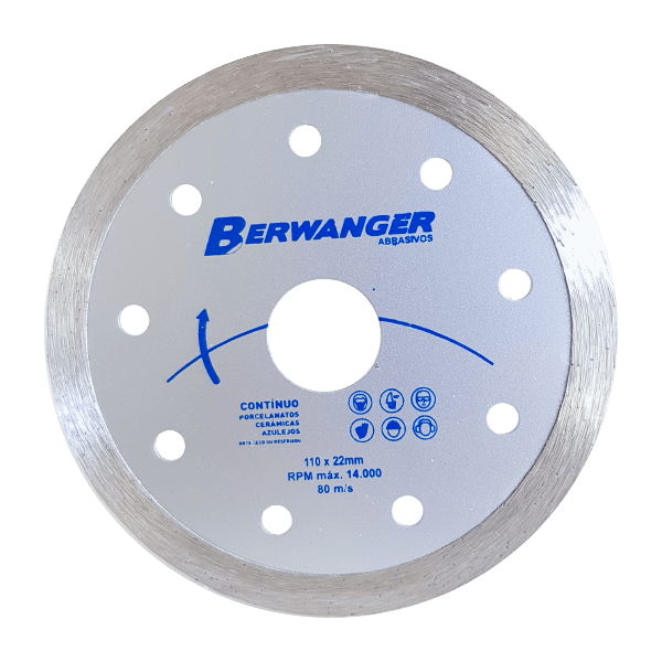 Disco Diamantado Contínuo ECO Berwanger 110 x 22mm 
