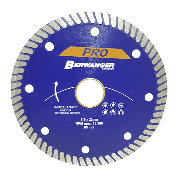 Disco Diamantado Porcelanato PRO Berwanger 110 x 22mm 