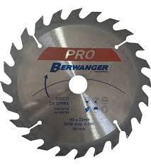 Disco Serra Circular PRO 24 Dentes Berwanger 180 x 22mm 