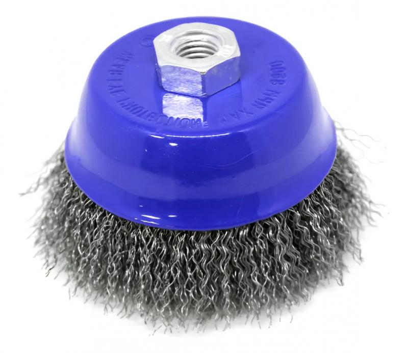 Escova de Aço Ondulado modelo Copo Berwanger 100mm x M14