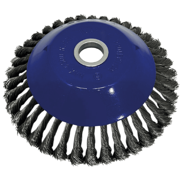 Escova Cônica Trançada para Roçadeira Berwanger 200 x 25mm