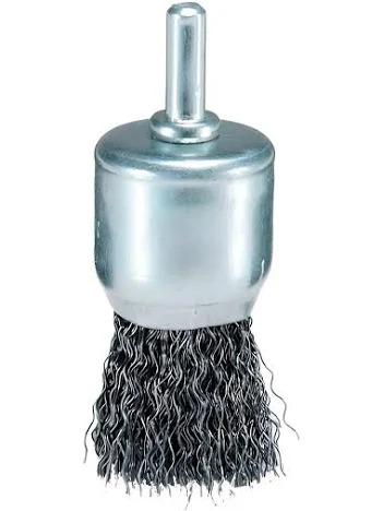 Escova de Aço Ondulado modelo Pincel Berwanger 25mm Haste 6mm