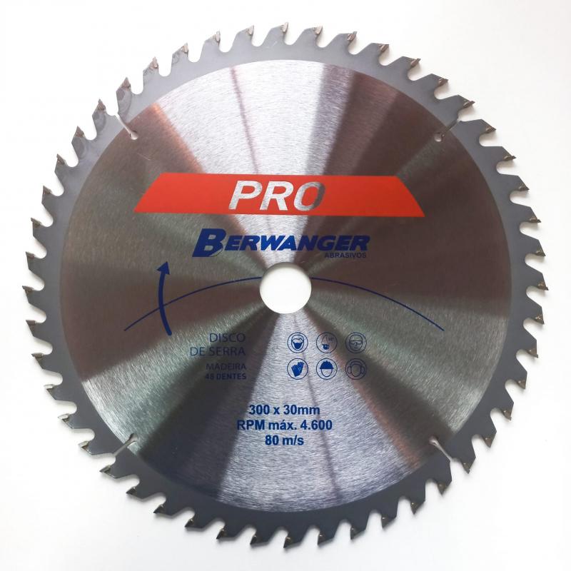 Disco Serra Circular PRO 48 Dentes Berwanger 300 x 30mm 